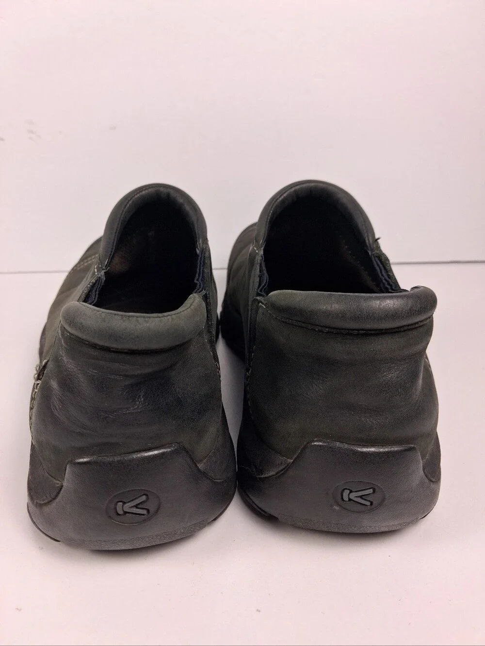 KEEN Ashland Shoes Clogs Mens 11 Black Leather Casual Slip On Comfort Gorpcore